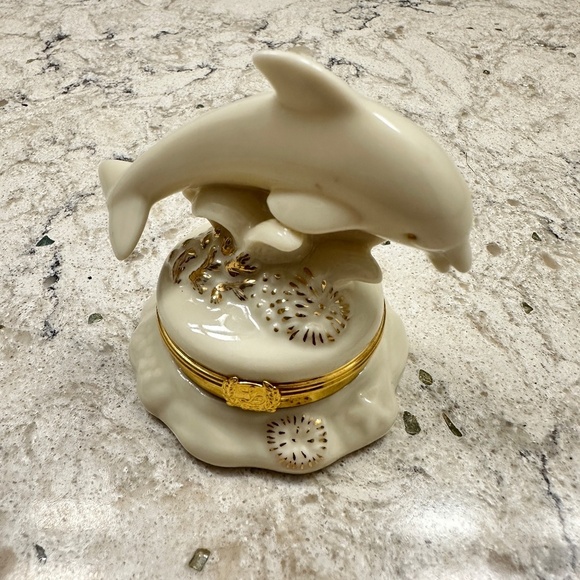 Lenox Dolphin Trinket Box - Picture 2 of 10